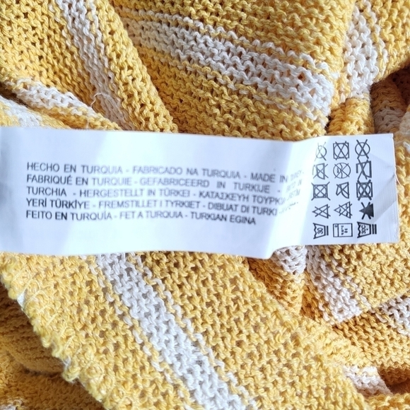 Zara Rustic Striped Knit High Waist Pants & Top Loungewear Set NWT Medium - Picture 15 of 15